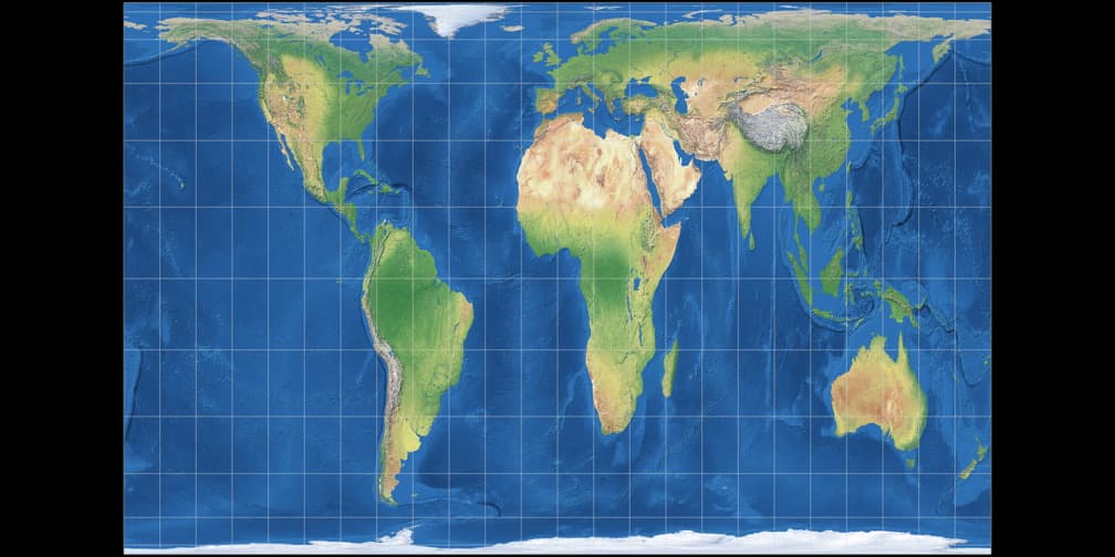 Gall–Peters equal-area view highlighting fair area on https://truesize.world